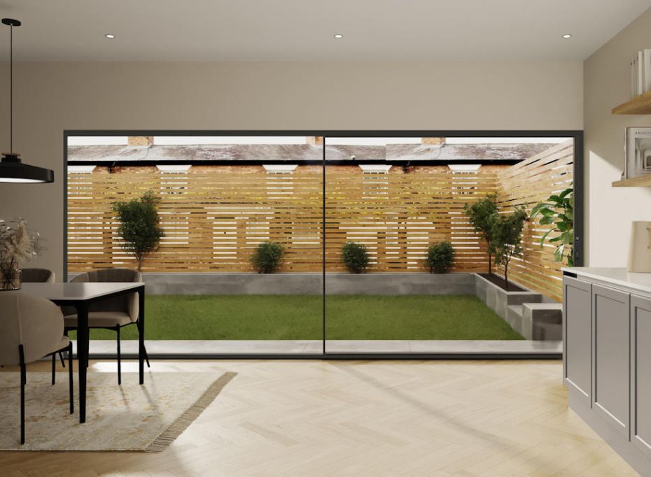 Slimline sliding doors